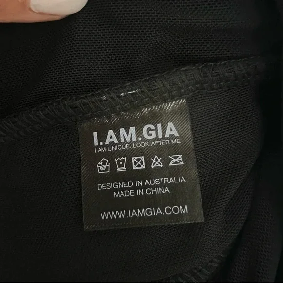 I.AM.GIA Ophelia Jumpsuit Ruched Mesh Strapless Stretch Black Sexy Chic Size S - Picture 11 of 14